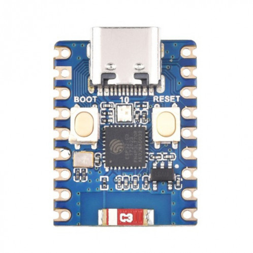 Waveshare 2.4 GHz ESP32-C3 Mini carte de développement, basé sur un processeur monocœur ESP32-C3FN4 sans en-tête SW97011685-010