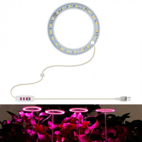 Lampe de croissance de plante LED Spectroscopie complète Timing intelligent Remplissage intérieur Remplissage de la lumière Lampe de plante, puissance: une tête (lumière rose) SH401B1587-07