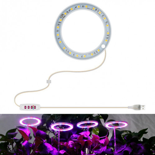 Lampe de croissance de plante LED spectroscopie pleine spectroscopie intelligente Remplissage intérieur Remplissage de la lumière Lampe d'installation, puissance: une tête (lumière bleue rouge) SH401C874-07