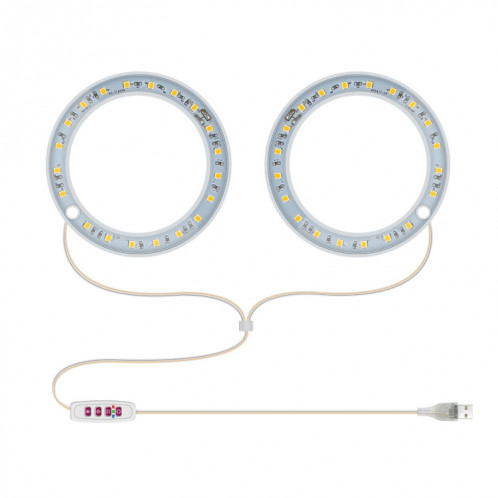 Lampe de croissance de plante LED spectroscopie pleine spectroscopie intelligente Remplissage intérieur Remplissage d'intérieur Lampe de plante, puissance: deux tête (lumière rose) SH402B579-07