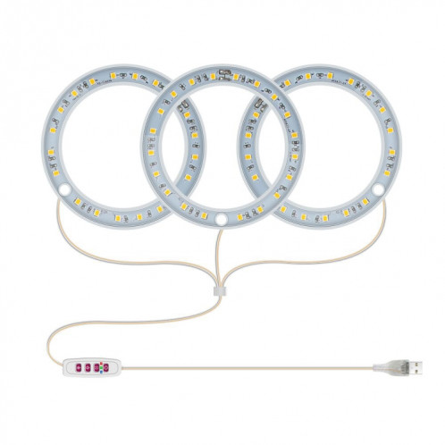 Lampe de croissance de plante LED spectroscopie pleine spectroscopie intelligente Remplissage d'intérieur Remplissage d'intérieur Lampe de plante, puissance: trois tête (lumière rose) SH403B162-07