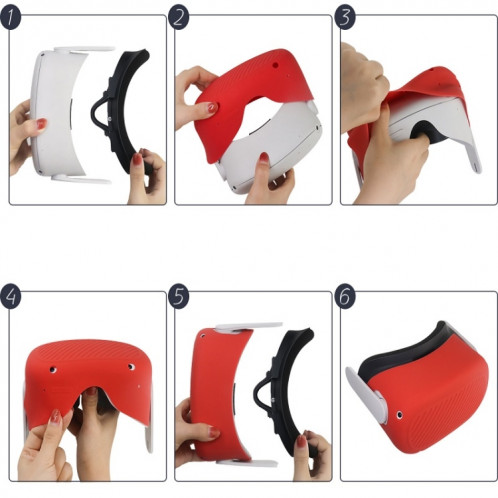 Lunettes VR en silicone, coque de protection étanche à la poussière et aux chutes pour Meta Quest (vert lumineux) SH001D1540-05