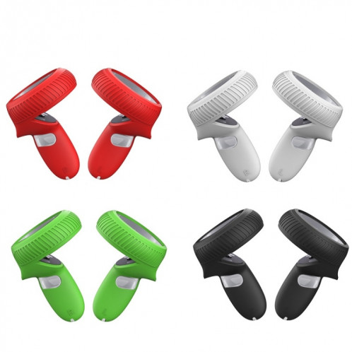 Housse de protection antidérapante en silicone pour poignée VR, résistante aux chutes, pour Meta Quest (rouge) SH301B1948-04