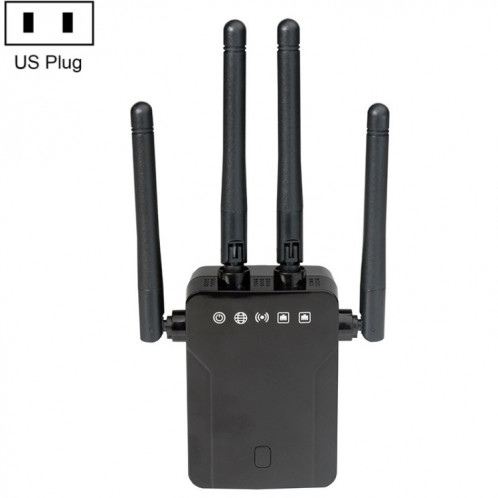 Amplificateur d'expansion de signal sans fil WiFi 95B 300M 300M (Noir Fiche américaine) SH801A1180-09