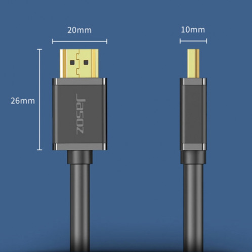 Jasoz HDMI Projecteur haute définition Computer Video Video Cable sans oxygène Copper Copper, Longueur du câble: 10m SH39081859-07