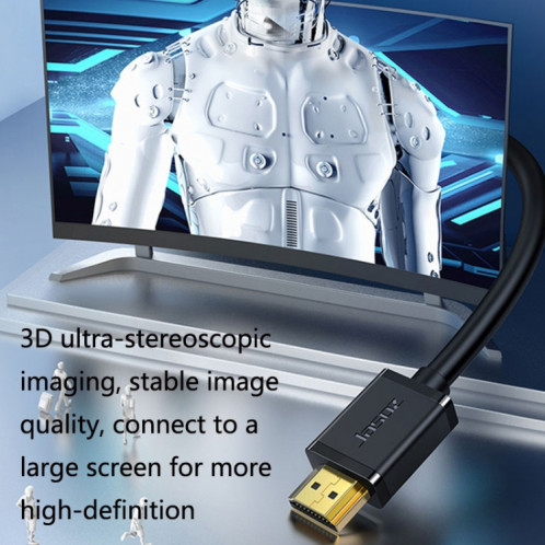 Jasoz HDMI Projecteur haute définition Computer Video Video Cable sans oxygène Copper Copper, Longueur du câble: 10m SH39081859-07