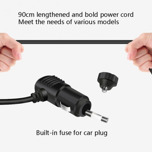 F558 avec téléphone portable USB Chargage Ventilateur de voiture 12 / 24V Camion de voiture Double tremblant Tête de la tête (double tête 24v) SH701B1173-07