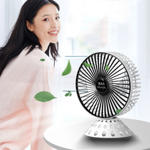 Ventilateur de bureau USB Mini dortoir à domicile ventilateur portable, couleur: 6 pouces (blanc) SH40011668-07