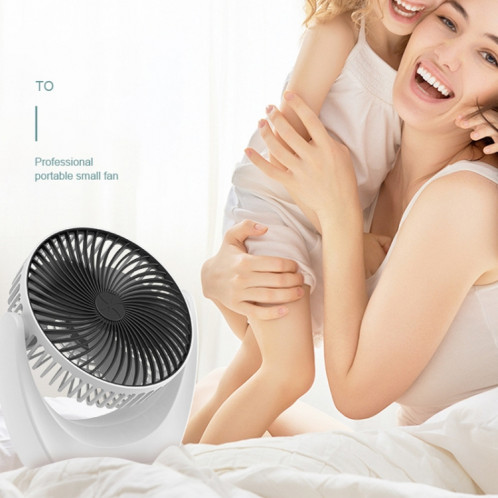 Fan de bureau USB Mini Dortoir Accueil Ventilateur portable, Couleur: U Type (Noir) SH4003308-07