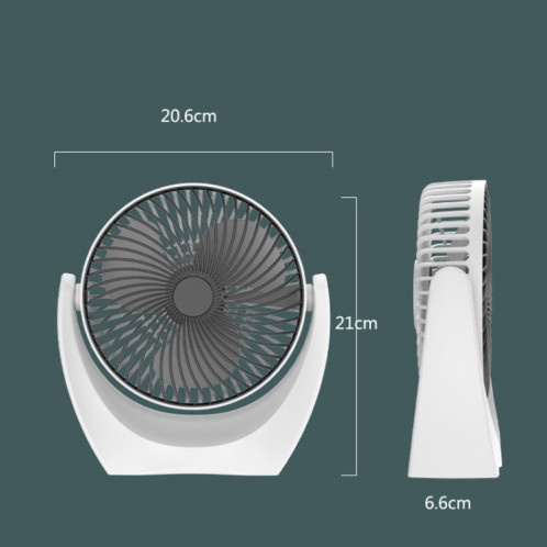 Ventilateur de bureau USB Mini Dortoir Home Dortoir Ventilateur portable, Couleur: U Type (Gold) SH4004690-07