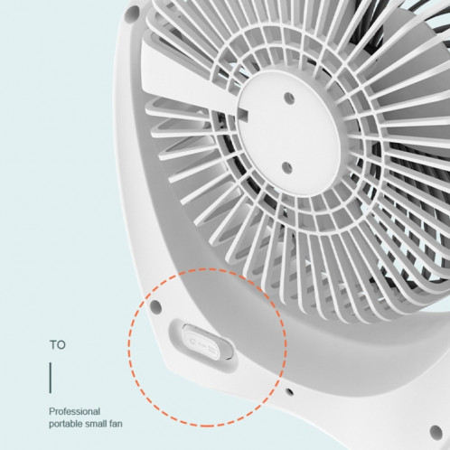 Ventilateur de bureau USB Mini Dortoir Home Dortoir Ventilateur portable, Couleur: U Type (Gold) SH4004690-07