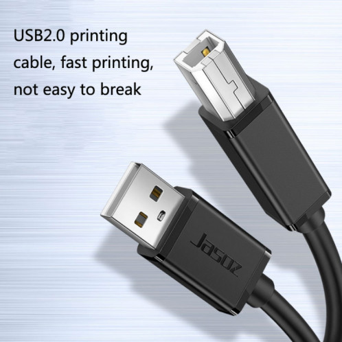 3 PCS JASOZ IMPRESSION USB Câble de cuivre sans oxygène Noyau de cuivre sans oxygène, longueur du câble: 1M SH1302523-08