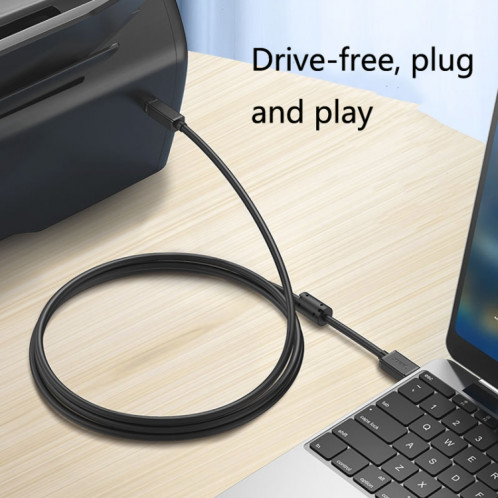 3 PCS JASOZ Câble d'impression USB Câble de cuivre sans oxygène, longueur de câble: 2M SH1304721-08