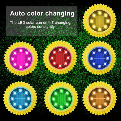 2 PCS 8 LEDS Pétales solaires Solar Lampe Etanche Jardin Lumière de jardin, Spécifications: Lily violet (lumière colorée) SH58031498-07