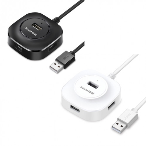 Jasoz HUMB2.0 HUB USB2.0 HUB 1 à 4 Hub d'amarrage, Couleur: Blanc 1.2m SJ6106654-07