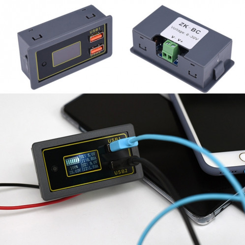 Table d'électricité de la tension DC de voiture 12 / 24V Batterie à piles-acides de la batterie Tournez 5V USB Fast Fu de charge SH87931039-07