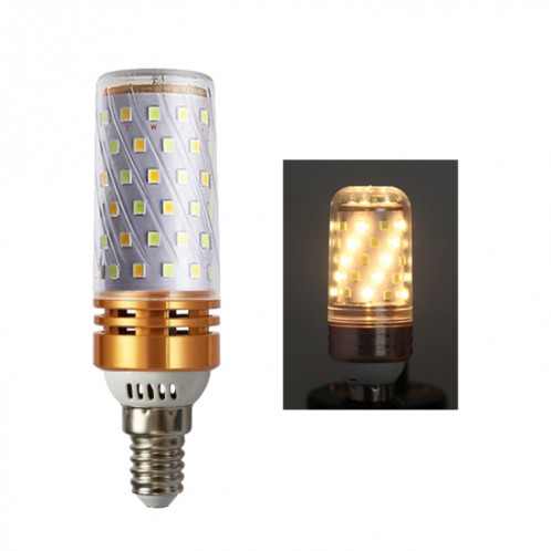 12W-E14 3 PCS Aucun bulbe d'ampoule de bougie de maïs scintillement, couleur de la lumière: Génie à la lumière chaude SH4314380-07