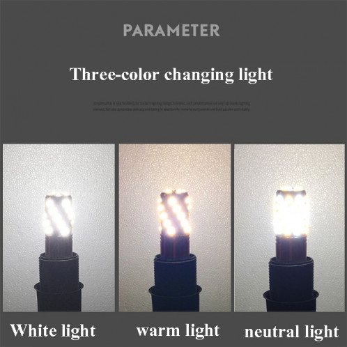 16W-E27 3 PCS Pas de clignotage de maïs de maïs bulbe bulbe ampoule, couleur de lumière: blanc SH4317882-07