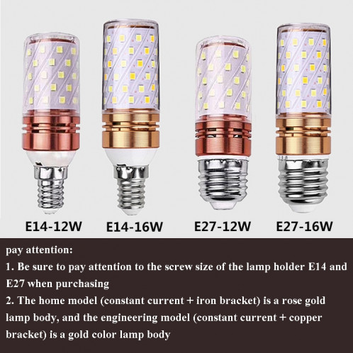 16W-E14 3 PCS Aucun ampoule de bougie de maïs en scintillement SH43311740-07