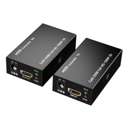 1 paire Amplificateur de signal Extendeur HW-YD60 HDMI 1080P, Distance efficace: 60m, (Noir) SH101A1357-07