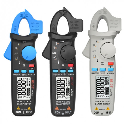 Compteur de serrage numérique Bsiz91 Ac / DC Current 1MA Vray RMS Testeur de condensateur Auto RMS Multimètre (bleu) SB901A177-07