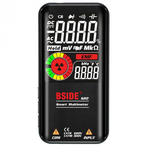 Bsiber S20 Testeur multimètre de rayonnement électromagnétique intelligent de rayonnement électromagnétique SB9077563-09