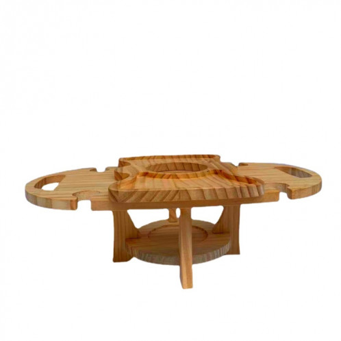 Table de pique-nique d'extérieur Porte-vin pliable en bois (couleur de bois) SH901A862-05