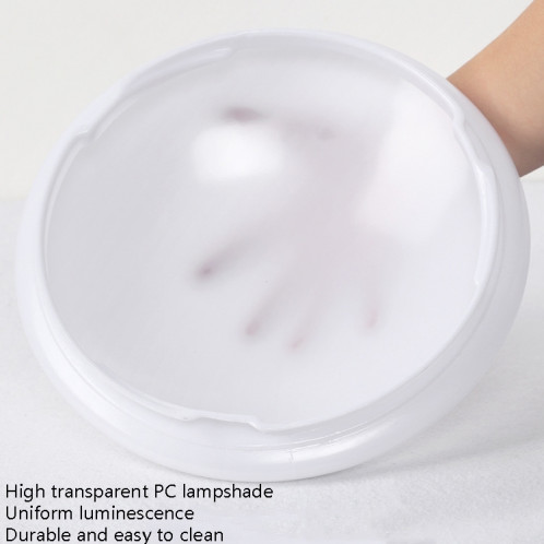 Lampe de plafond de contrôle de lumière sonore LED Couleur rond couloir intelligent, source d'alimentation: 12W 270mm (blanc chaud) SH802A821-07