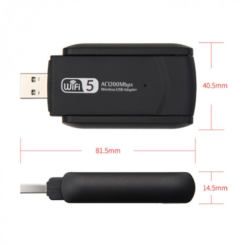 Carte réseau USB 3.0 sans fil WD-4605AC AC1200MBPS SH16591727-06