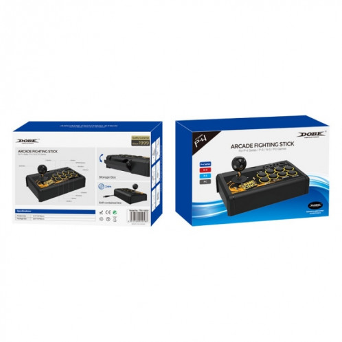 Le contrôleur de jeu Dobe 4 en 1 prend en charge la fonction Turbo pour PS4 / PS3 / N-Switch / PC (noir) SD501A1050-05
