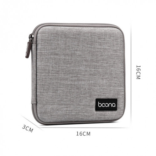 Baona BN-F021 Home Home DVD CD Sac de rangement Jeu CD Sac de rangement pour PS4 (gris) SB001A1362-07