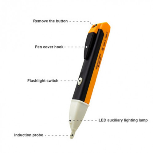 Stylo électrique à induction de sécurité de stylo électrique d'affichage numérique électronique sans contact avec LED (A12D01) SH301A636-06