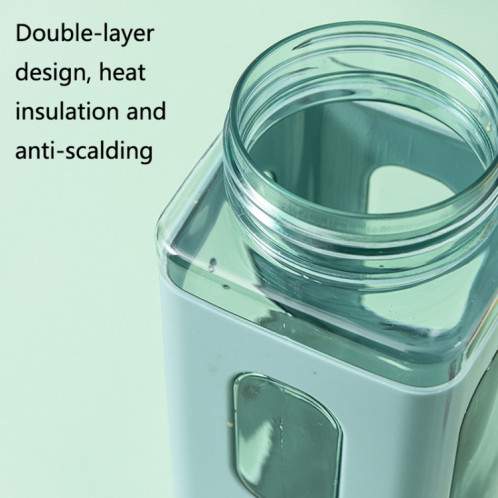 2 pcs coussin d'eau en plastique carré avec des bouilloires portables à grande capacité de sport de grande capacité, couleur: 700ml (bleu) SH12021526-07