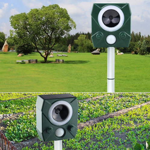 Électronique Repeller à rongeller le renommée d'animaux en plein air ultrasonique (vert) SH601A1911-07