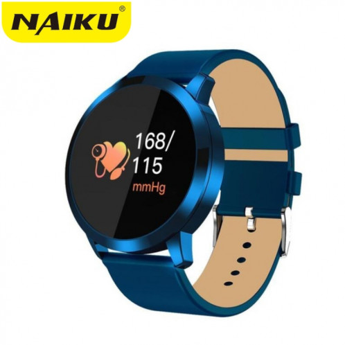 Écran couleur Q8 OLED, mode, montre intelligente IP67, moniteur de fréquence cardiaque / moniteur de pression artérielle / oxygène de la pression artérielle / fitness (bleu) SH201D1772-0100