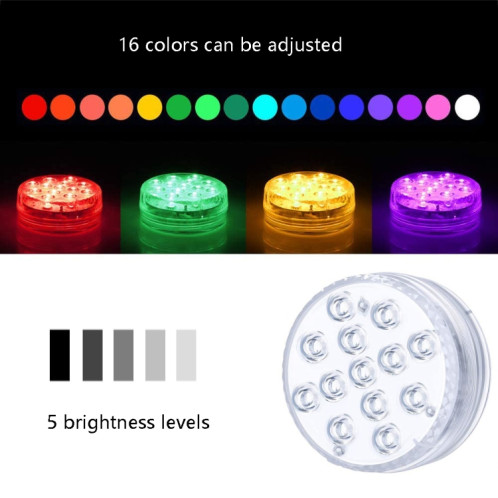 Lampe de plongée de plongée à télécommande à télécommande à télécommande, SPEC: 7cm 13 LED + Télécommande à clé RF21 (1 PC + 1 télécommande) SH303A314-07