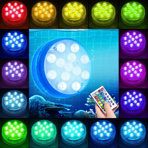 15 LEDS RF Télécommande de plongée Lampe de piscine imperméable magnétique, Spécification: 2 PCS + 1 RC (16 couleurs) SH002A1694-07