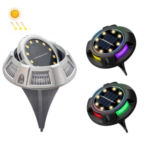 Lampe de pelouse enterrée en extérieur de la lampe souterraine en plein air, Spec: 12 LED à chaud + lumière de couleur (coquille d'aluminium) SH0604521-05