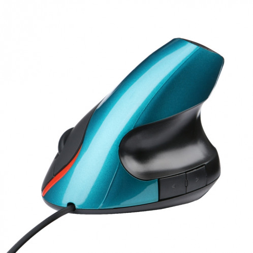 JSY-12 5 KEYS USB Wired Souris verticale Souris ergonomique Souris optique de poignet ergonomique (bleu) SH301B1881-05