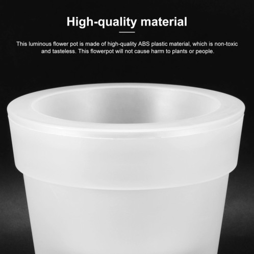 Led Solar Flower Pot Pot Jardin léger Pot de fleur lumineux Clair légère pelouse lumière Décoration de Noël (lumière blanche) SH901A1272-07