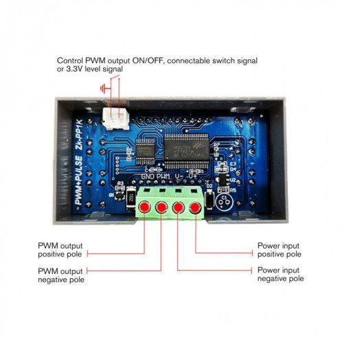 Générateur de signal PWM ZK-PP1K PWM 1HZ-150KHZ PWM Générateur d'onde carrée réglable de fréquence p. SH9355623-06