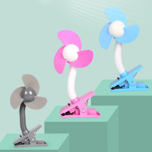 Ventilateur de poussette portable 360 degrés clip mini ventilateur (Rose Eva) SH401C1009-07