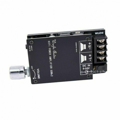ZK-502C HIFI sans fil Bluetooth 5.0 TPA3116 TPA3116 Board d'amplificateur audio numérique 50W x 2 amplificateur stéréo amplificateur avec coquille SH1101792-06