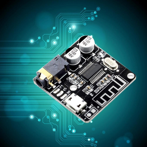3 PCS DIY Bluetooth 4.1 Module de récepteur audio MP3 Bluetooth Decoder Panneau de voiture Panneau d'amplificateur audio (noir) SH901A179-07