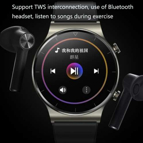 UM91 TWS Bluetooth Headset Smart Watch MP3 Musique Sports Business Bluetooth Montre (Noir) SH601A1491-07