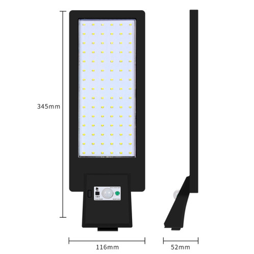 LED Solar Street Lampe Human Body Induction Route Éclairage Ménage Extérieur Lumière de jardin, Style: Sensation du corps (lumière blanche froide) SH001B852-07
