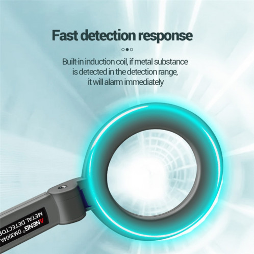 ANENG DM3004 Détecteur de métaux de poche de poche Haute précision Station de sensibilité à l'aéroport Détecteur de détection de l'aéroport Sans batterie SA6601581-07