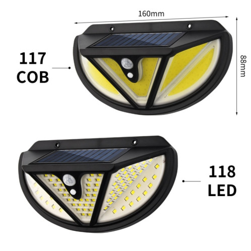 TG-TY074 Lampe murale de jardin à induction de corps humain solaire, SPECK: 117 COB SH8502354-07