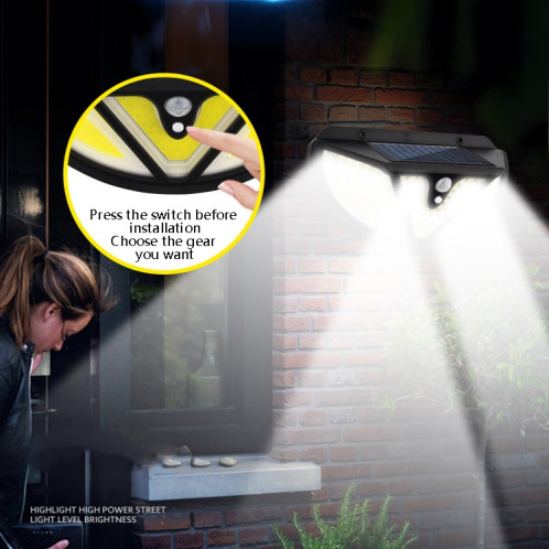 TG-TY074 Lampe murale de jardin à induction de corps humain solaire, SPECK: 117 COB SH8502354-07
