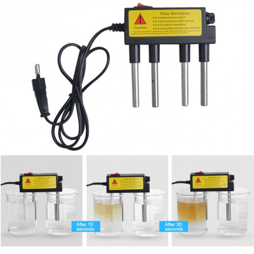 2 PCS Ménage Electrolyszer Test Électrolyse Outils d'eau Pureté de pureté de la pureté de pH PH Testeur de la qualité de l'eau (Plug UE) SH701A1470-06